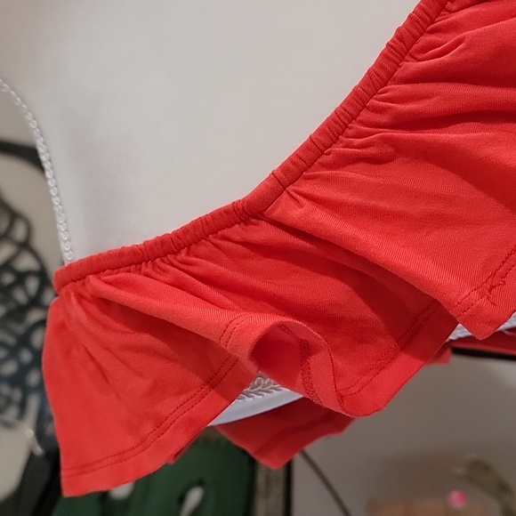 Torrid Coral Orange Super Soft Ruffle Cami Tank Top  Plus Size 1 1X or 14/16 - Picture 10 of 14